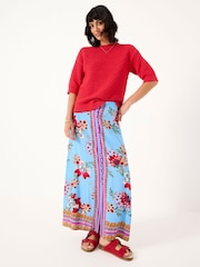FatFace Maysie Red Knitted T-Shirt - Image 3 of 6