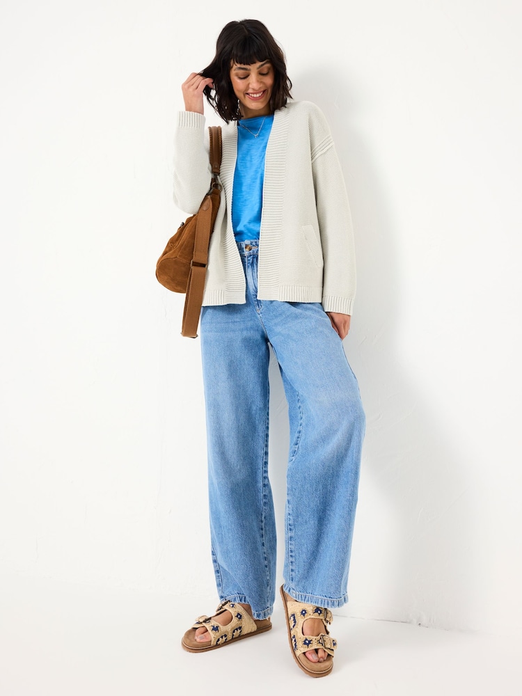 FatFace Stone Edie Laundered Knitted Cardigan - Image 3 of 9