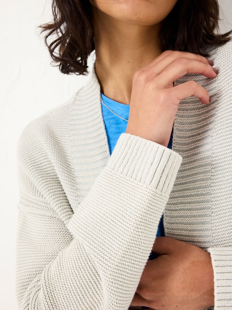 FatFace Stone Edie Laundered Knitted Cardigan - Image 4 of 9
