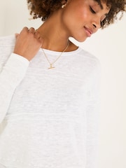 FatFace Isabelle White Knitted Jumper - Image 4 of 9