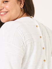 FatFace Isabelle White Knitted Jumper - Image 8 of 9