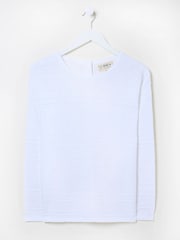 FatFace Isabelle White Knitted Jumper - Image 9 of 9