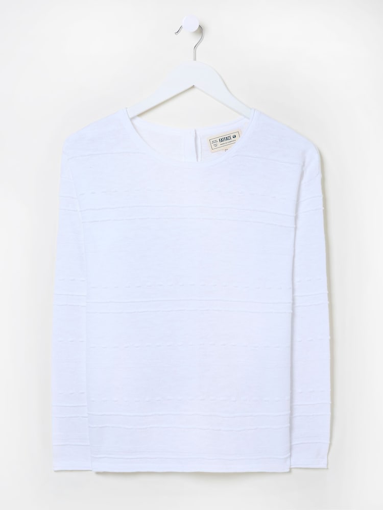 FatFace Isabelle White Knitted Jumper - Image 9 of 9