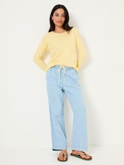 FatFace Isabelle Yellow Knitted Jumper - Image 3 of 9
