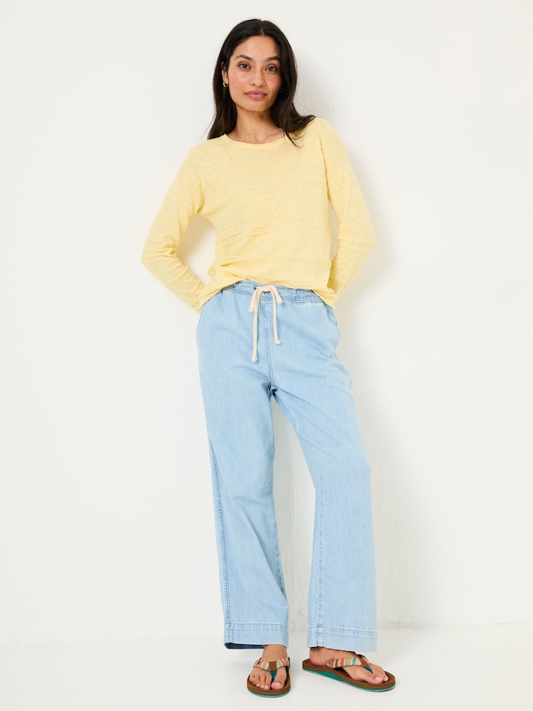 FatFace Isabelle Yellow Knitted Jumper - Image 3 of 9