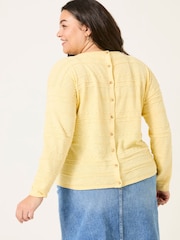 FatFace Isabelle Yellow Knitted Jumper - Image 6 of 9