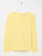 FatFace Isabelle Yellow Knitted Jumper - Image 9 of 9