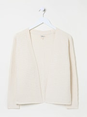FatFace Kya Ivory Knitted Kimono Cardigan - Image 9 of 9