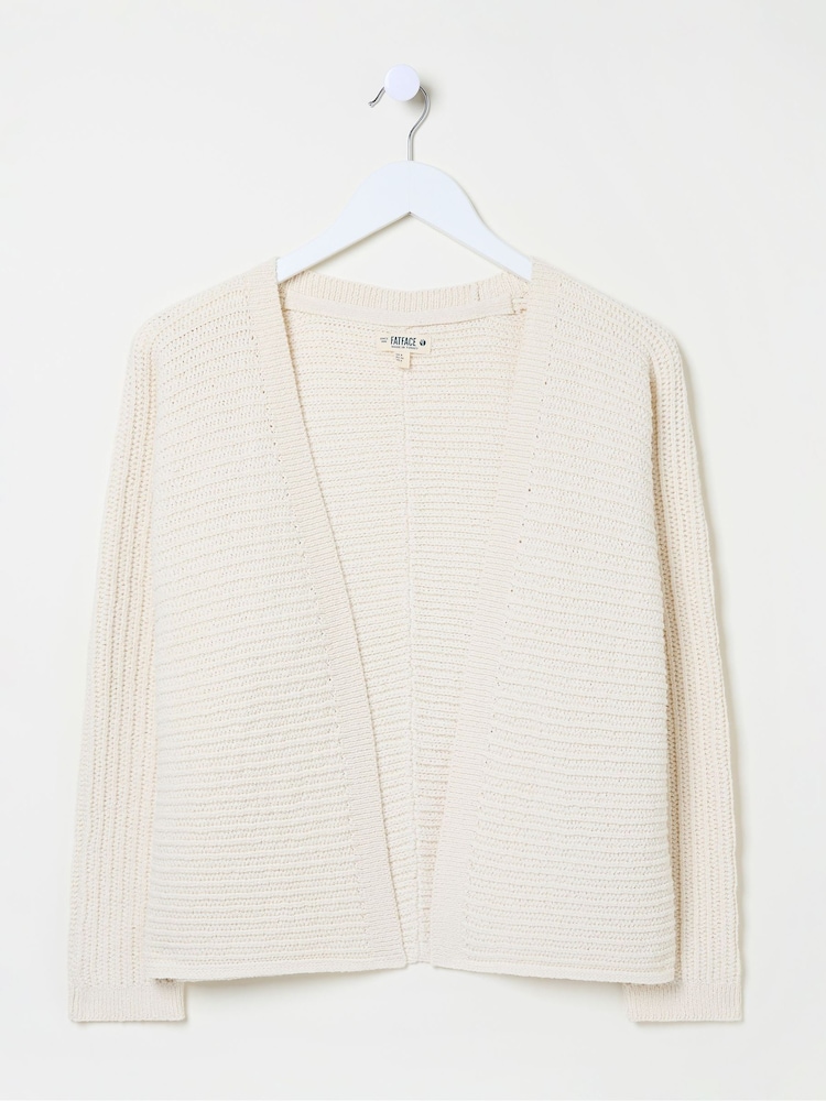 FatFace Kya Ivory Knitted Kimono Cardigan - Image 9 of 9