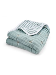 Aden + Anais White Cotton Muslin Blanket - Image 1 of 5