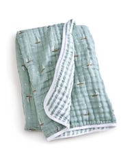 Aden + Anais White Cotton Muslin Blanket - Image 2 of 5
