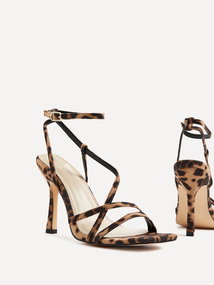 Linzi Animal Savannah Strappy Stiletto High Heels - Image 5 of 6
