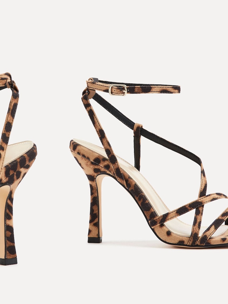 Linzi Animal Savannah Strappy Stiletto High Heels - Image 6 of 6