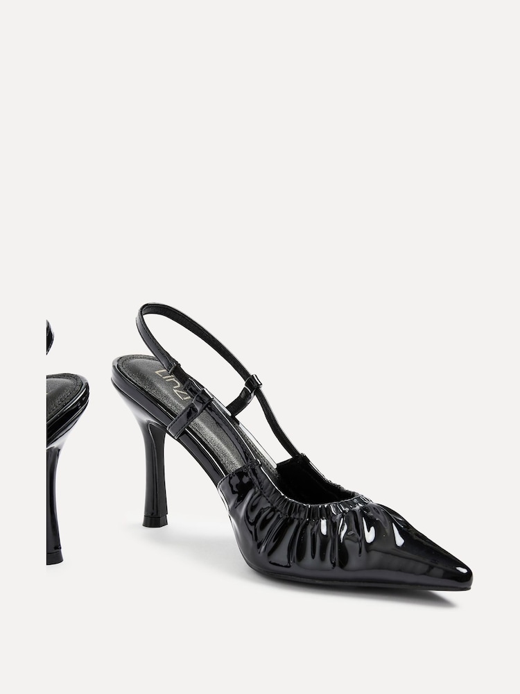 črna - Linzi Everleigh Ruched Detail salonarji in čevlji z visoko peto - Slika 5 iz 5