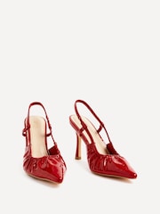 Linzi Red Everleigh Ruched Detail Court Heels - Image 3 of 5