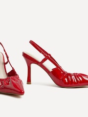 Linzi Red Everleigh Ruched Detail Court Heels - Image 5 of 5
