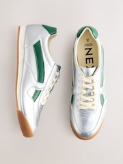 Silver Forever Comfort® Retro Lace-Up Trainers - Image 1 of 9