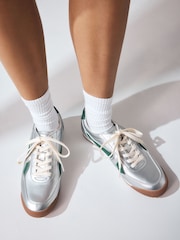 Silver Forever Comfort® Retro Lace-Up Trainers - Image 3 of 9