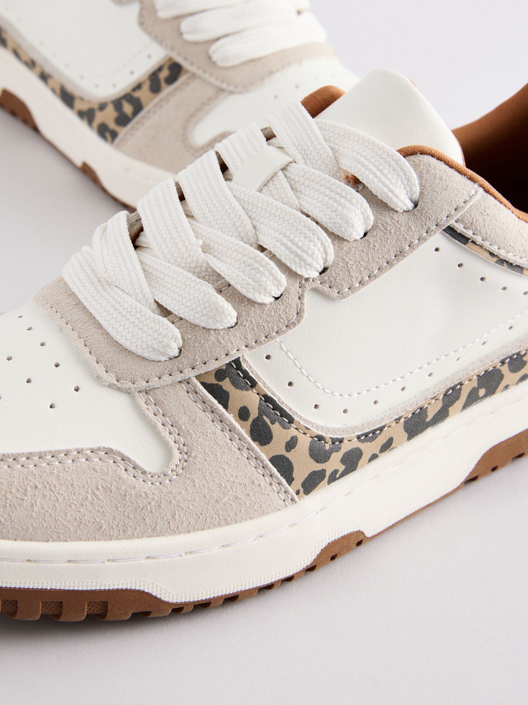 Buy White Animal Forever Comfort® Chunky Retro Trainers from