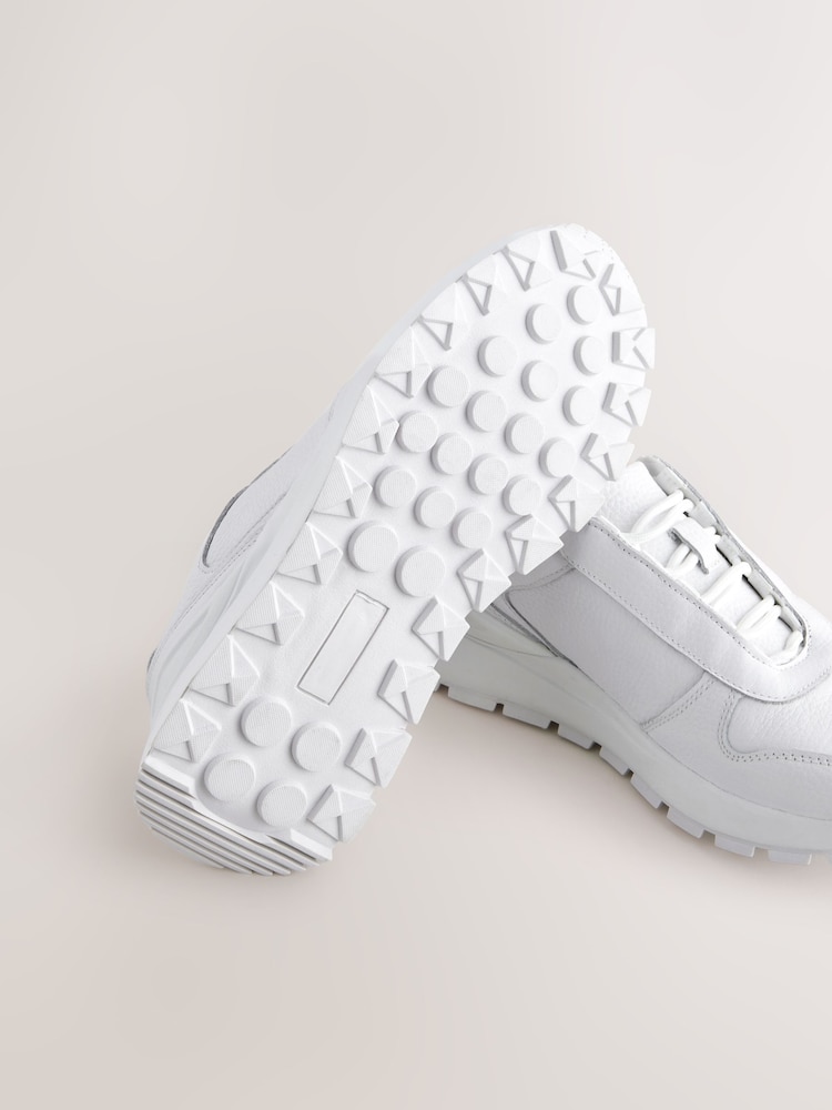 Blanco - Forever Comfort® Leather Wedge Lace Up Trainers - Imagen 5 de 5 Blanco - Forever Comfort® Leather Wedge Lace Up Trainers - Imagen 5 de 5