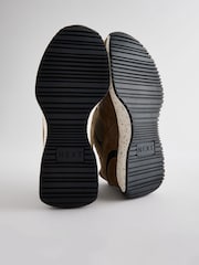Khaki Green Standard Fit Forever Comfort® Leather Suede Panel Detail Chunky Trainers - Image 8 of 8
