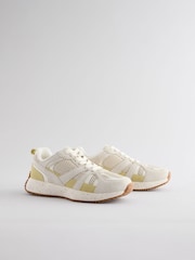 Neutral Standard Fit Forever Comfort® Leather Suede Panel Detail Chunky Trainers - Image 6 of 10