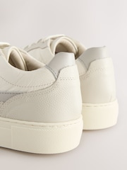 White Forever Comfort® Leather Chunky Panel Detail Lace Up Trainers - Image 11 of 11