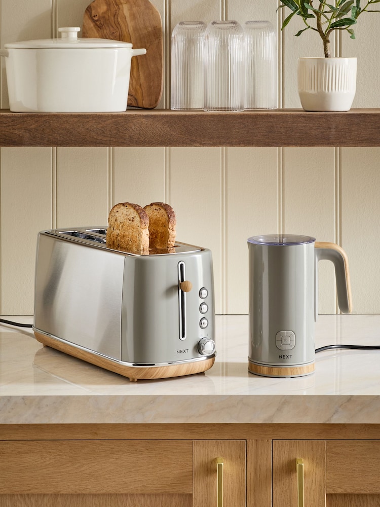 Dove Grey Long 4 Slice Malvern Toaster - Image 2 of 5 Dove Grey Long 4 Slice Malvern Toaster - Image 2 of 5