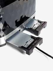 Black Facet 4 Slot Toaster - Image 6 of 6