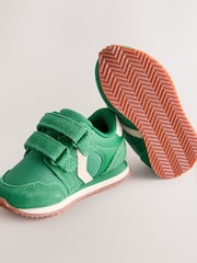 Green Wide Fit (G) Double Strap Trainers - Image 5 of 5
