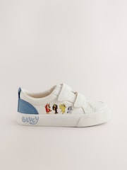Weiß - Bluey – Turnschuhe mit zwei Klettriemen in normaler Passform (F) - Image 5 of 8