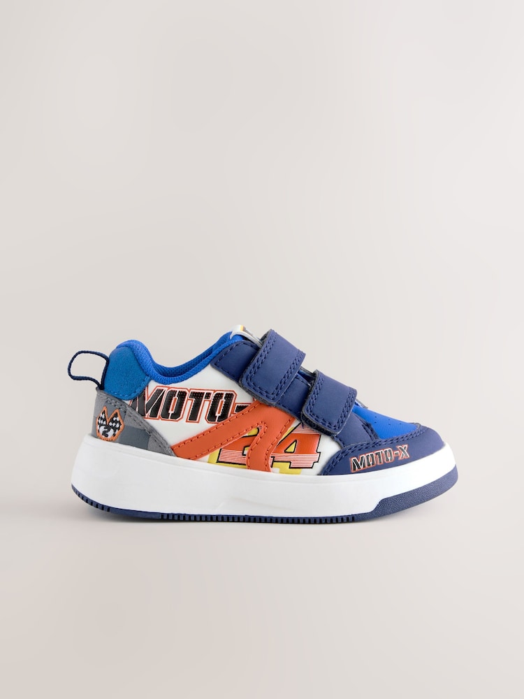 Blue Racing Wide Fit (G) Touch Fastening Two Strap Trainers - Image 2 of 7