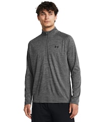 Under Armour Grey Tech Textured 1/2 Zip Sweatshirt - Image 1 of 5
