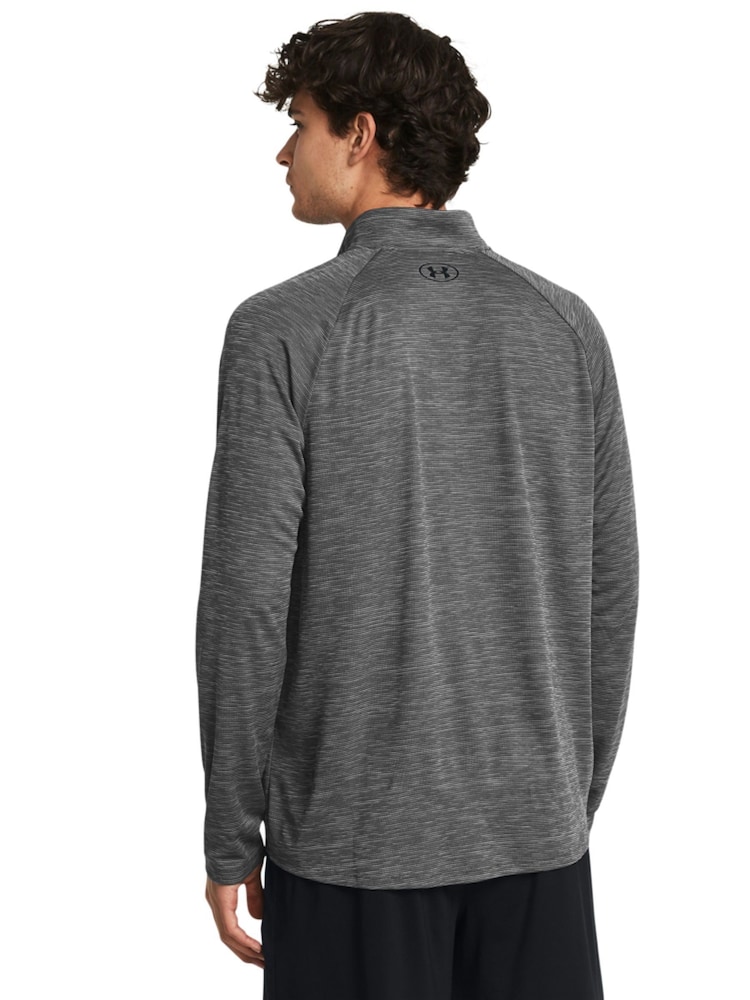 Under Armour Grey Tech Textured 1/2 Zip Sweatshirt - Image 2 of 5