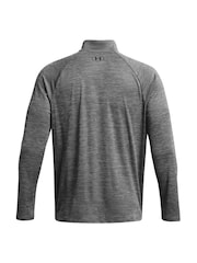 Under Armour Grey Tech Textured 1/2 Zip Sweatshirt - Image 5 of 5