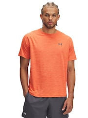 Under Armour Orange Tech Textured T-Shirt - Image 1 of 2