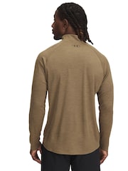 Under Armour Green Tech Textured 1/2 Zip Sweatshirt - Image 2 of 2