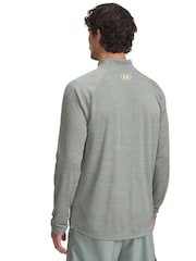 Under Armour Grey Tech Textured 1/2 Zip Sweat Top - Image 2 of 2