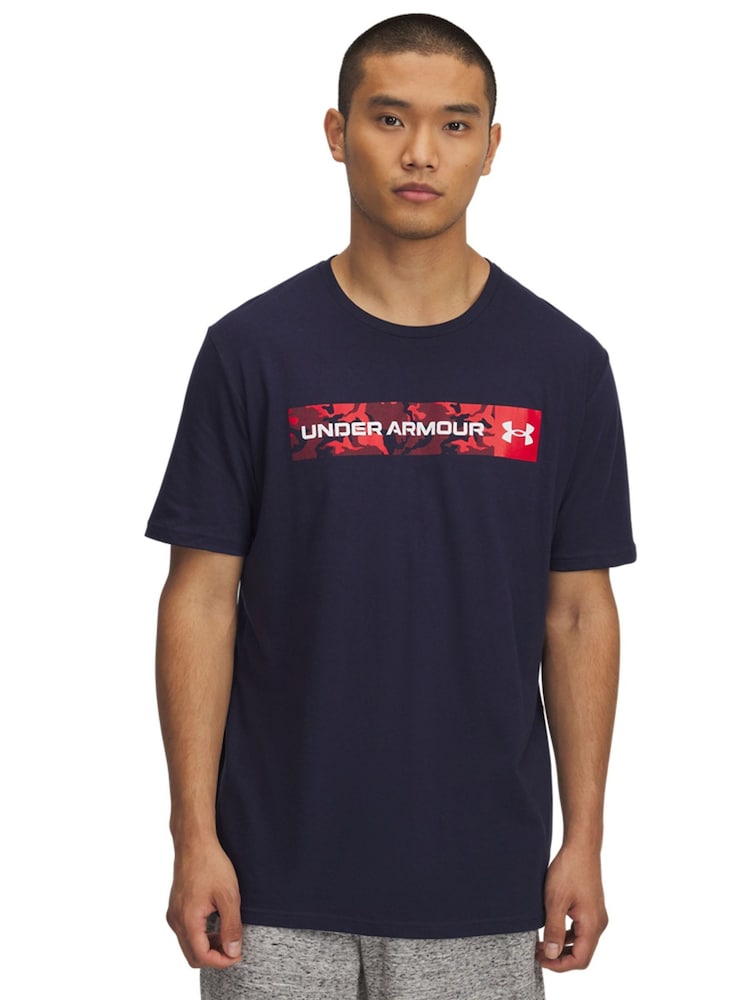 Синий - Under Armour Camo Stripe T-Shirt - Image 1 of 2