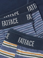 Marineblauwe strepen - FatFace Classic Boxers 3 Pack - Image 2 of 2