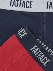 FatFace Red Classic Boxers 2 Pack - Image 2 of 2