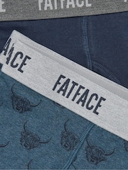 Teal Blue Cow - FatFace Classic Boxers 2 Pack - Imagen 2 de 2