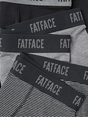 FatFace Black & Grey Classic Boxers 3 Pack - Image 2 of 2