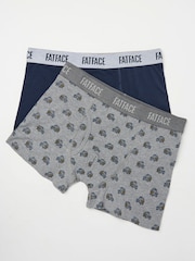 Blue & Grey Off Roader - FatFace Classic Boxers 2 Pack - Imagen 1 de 2