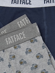 Blue & Grey Off Roader - FatFace Classic Boxers 2 Pack - Imagen 2 de 2