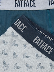 Blue & Grey Cockerel - FatFace Classic Boxers 2 Pack - Imagen 2 de 2