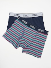 FatFace Multi Colour Classic Boxers 2 Pack - Image 1 of 2