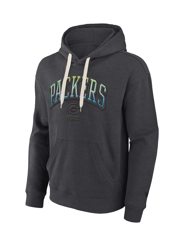 Fanatics NFL Green Bay Packers Gradient Fleece Pullover 100% Cotton Black Hoodie - Image 2 of 3