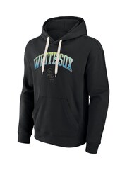 Fanatics MLB Chicago White Sox Gradient Fleece Pullover 100% Cotton Black Hoodie - Image 2 of 3