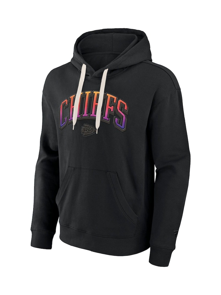 Fanatics NFL Kansas City Chiefs Gradient Fleece Pullover 100% Cotton Black Hoodie - Image 2 of 3